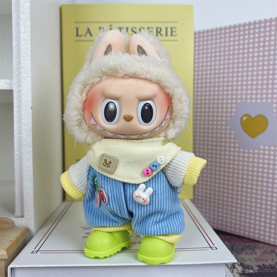 Labubu Cutie Baby Outfit Set, Toy Handmade Clothing + Shoes