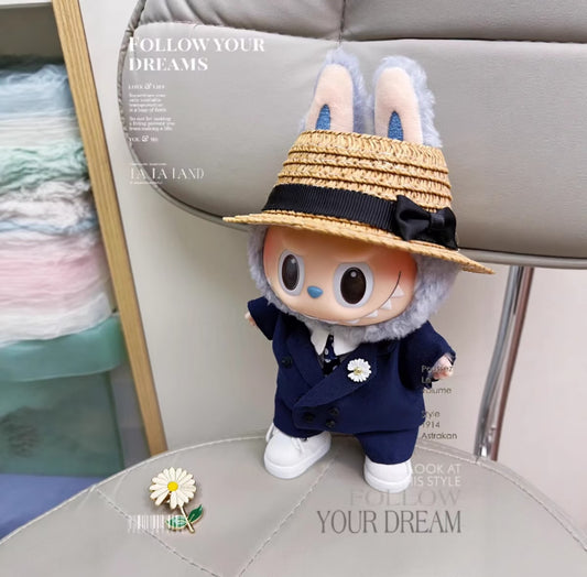 labubu fashion doll wearing gdragon press look