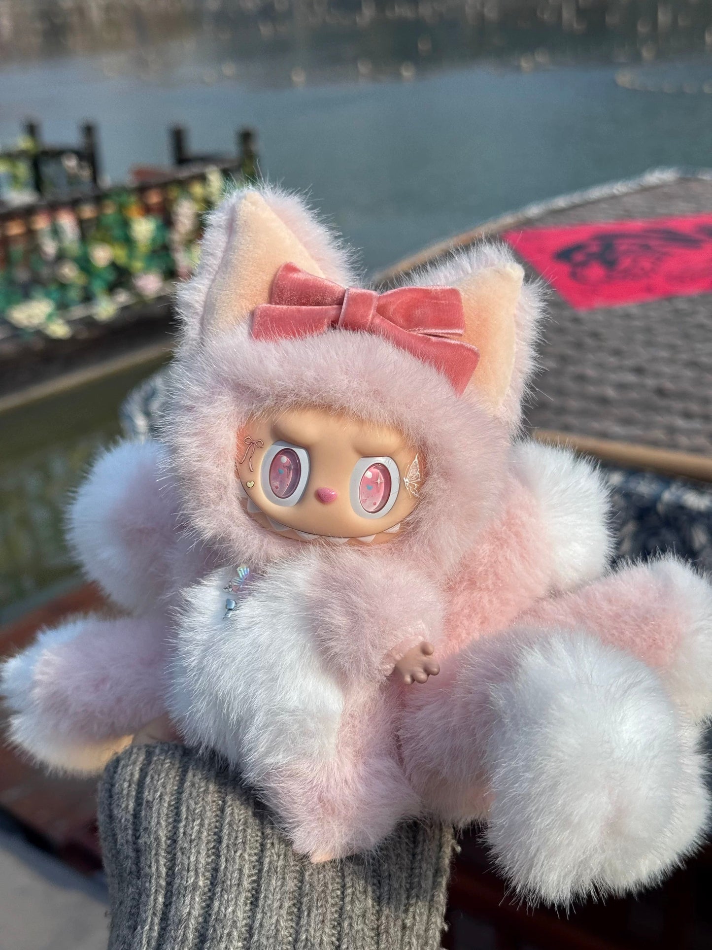 labubu limited edition pink tail Labubu doll