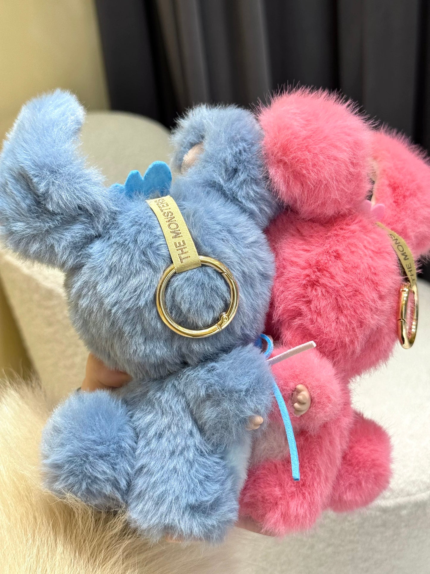 labubu custom bell necklace collectible plush