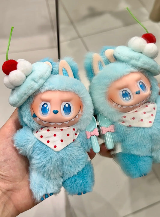 labubu pastry chef outfit cherry cake headpiece