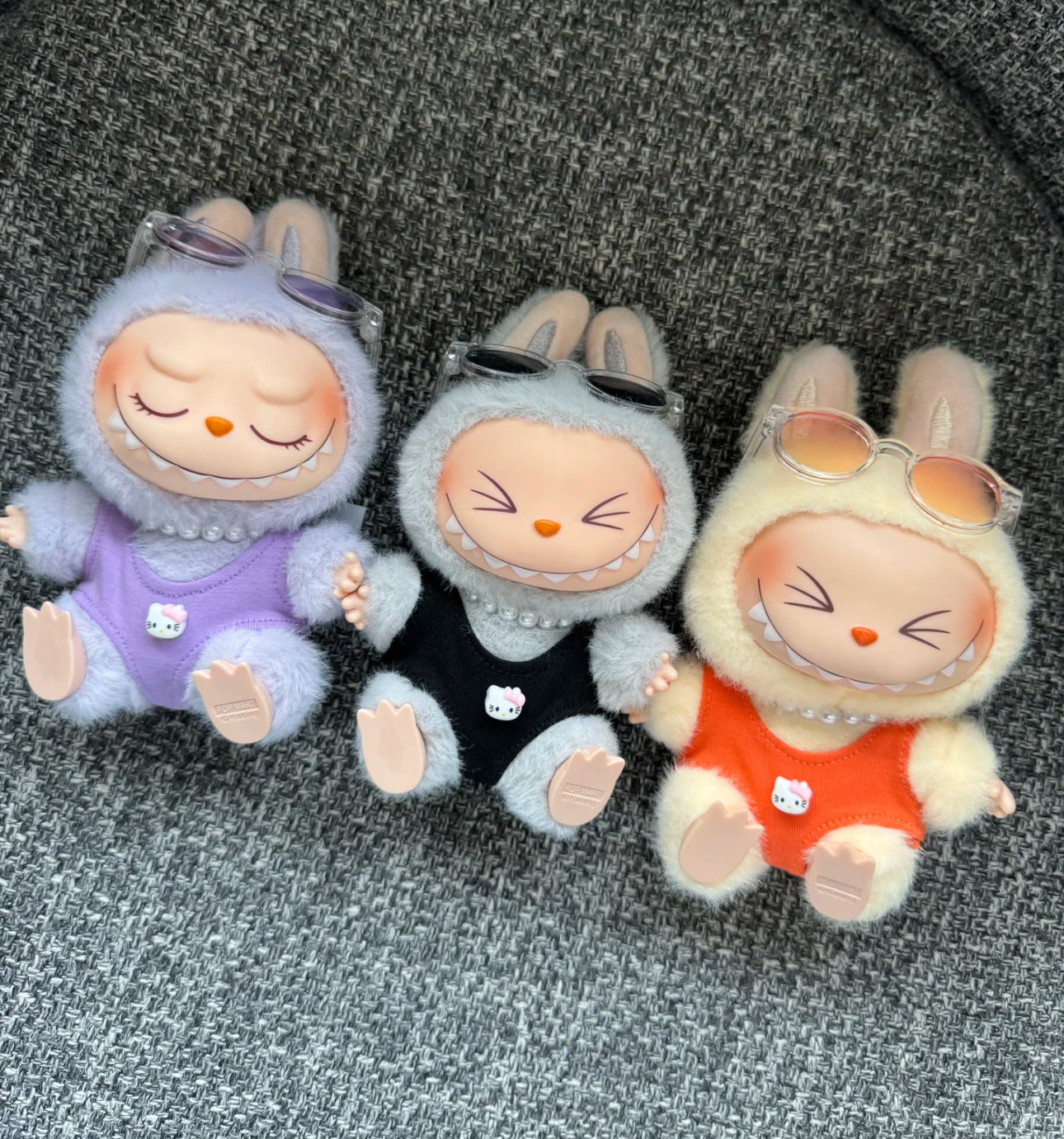 labubu doll fashion bodysuit pearl accessory set