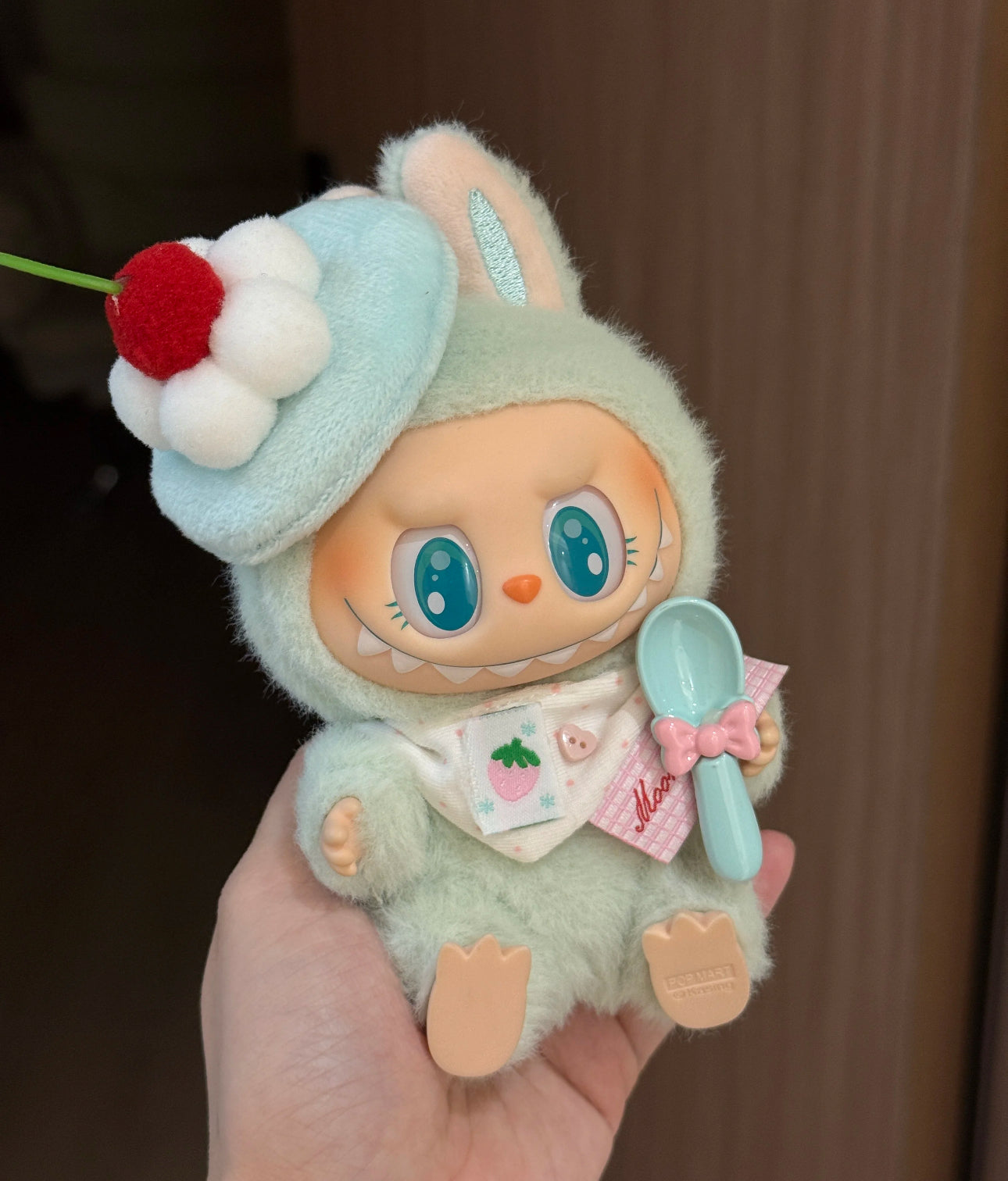 labubu doll baker cherry cake costume for display