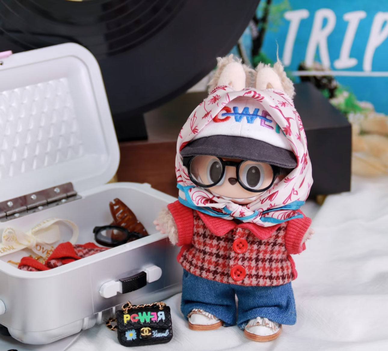 g dragon style outfit set for plush doll collectors 15-17cm