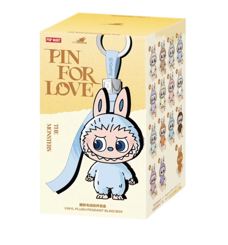 The Monsters Labubu Pin For Love Series Vinyl Plush Pendant