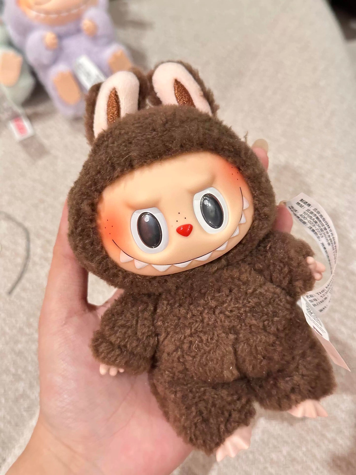 Labubu Chestnut Cocoa Exciting Macaron sealed pendant Pop Mart