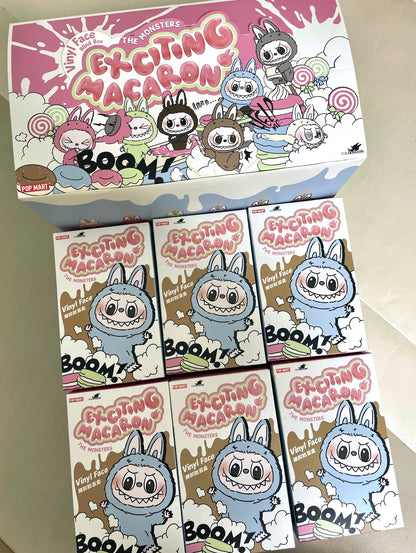 Labubu Exciting Macaron sealed Pop Mart plush pendant blind box