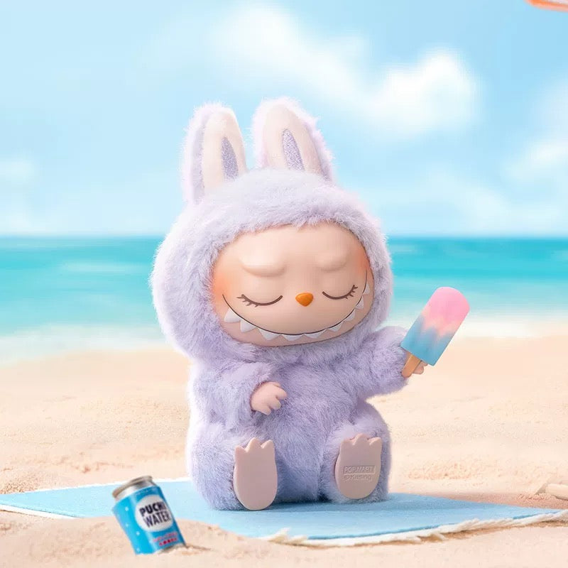 Labubu seated pose vinyl plush bag charm Pop Mart blind box