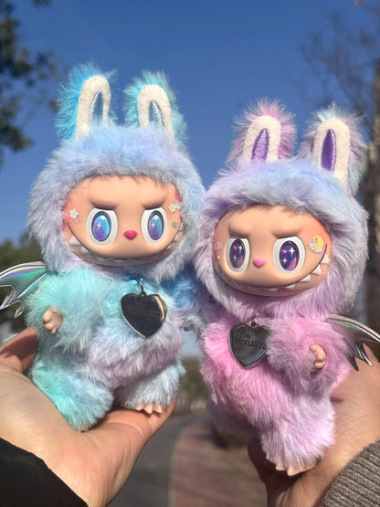 labubu custom plush with rainbow color dye