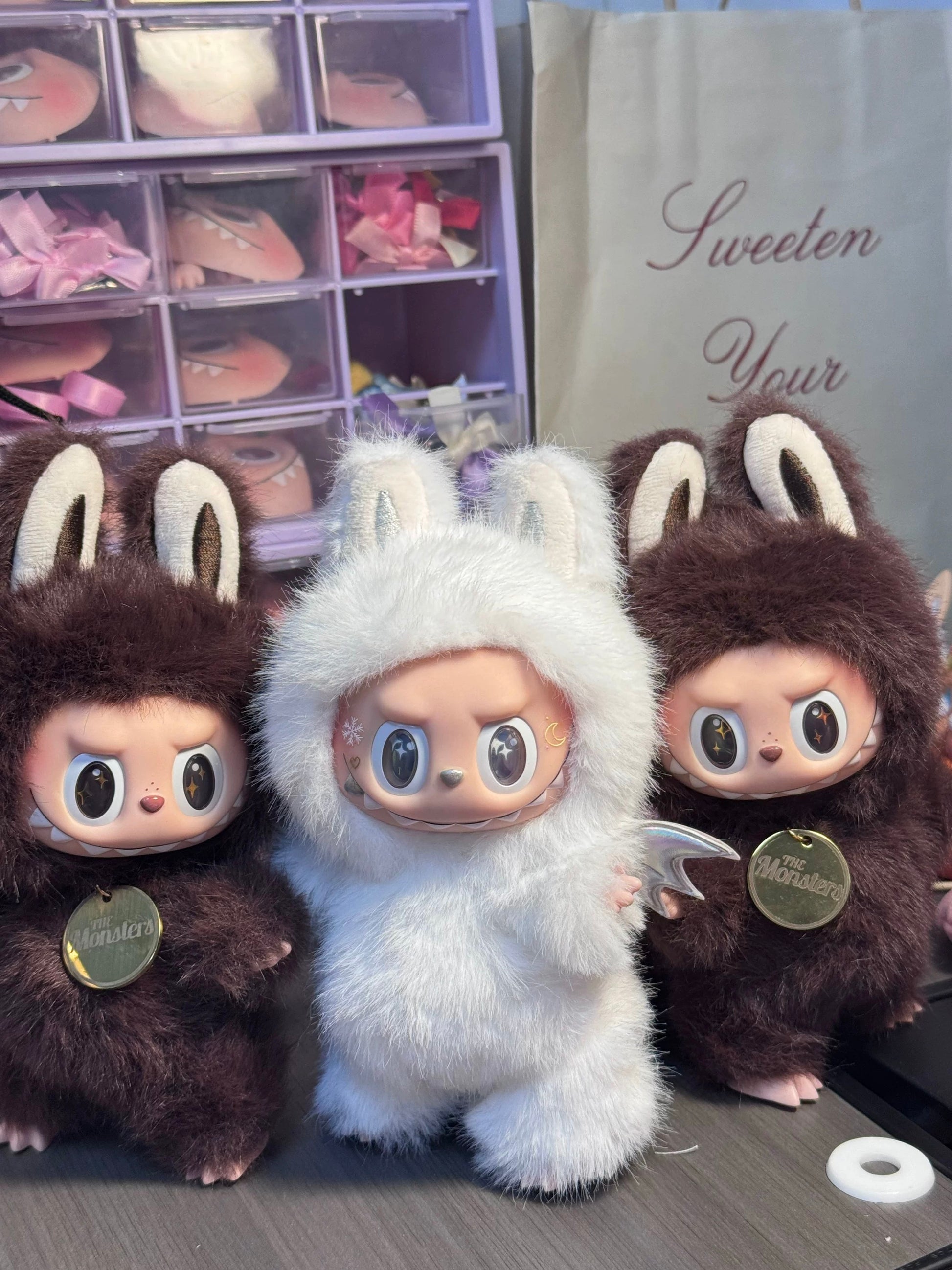 custom Labubu toy with Little Zimomo details