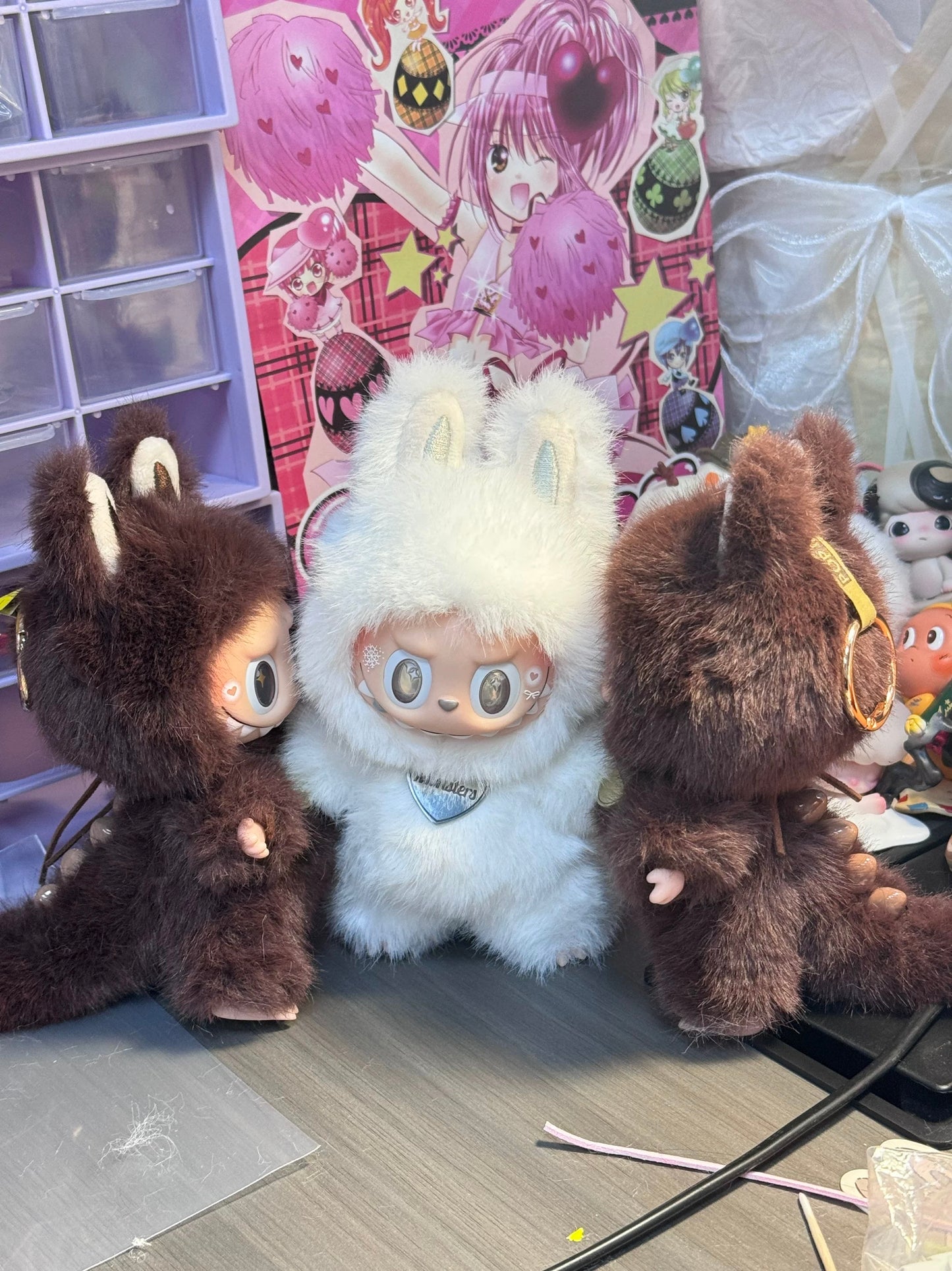 custom Labubu toy with Little Zimomo details