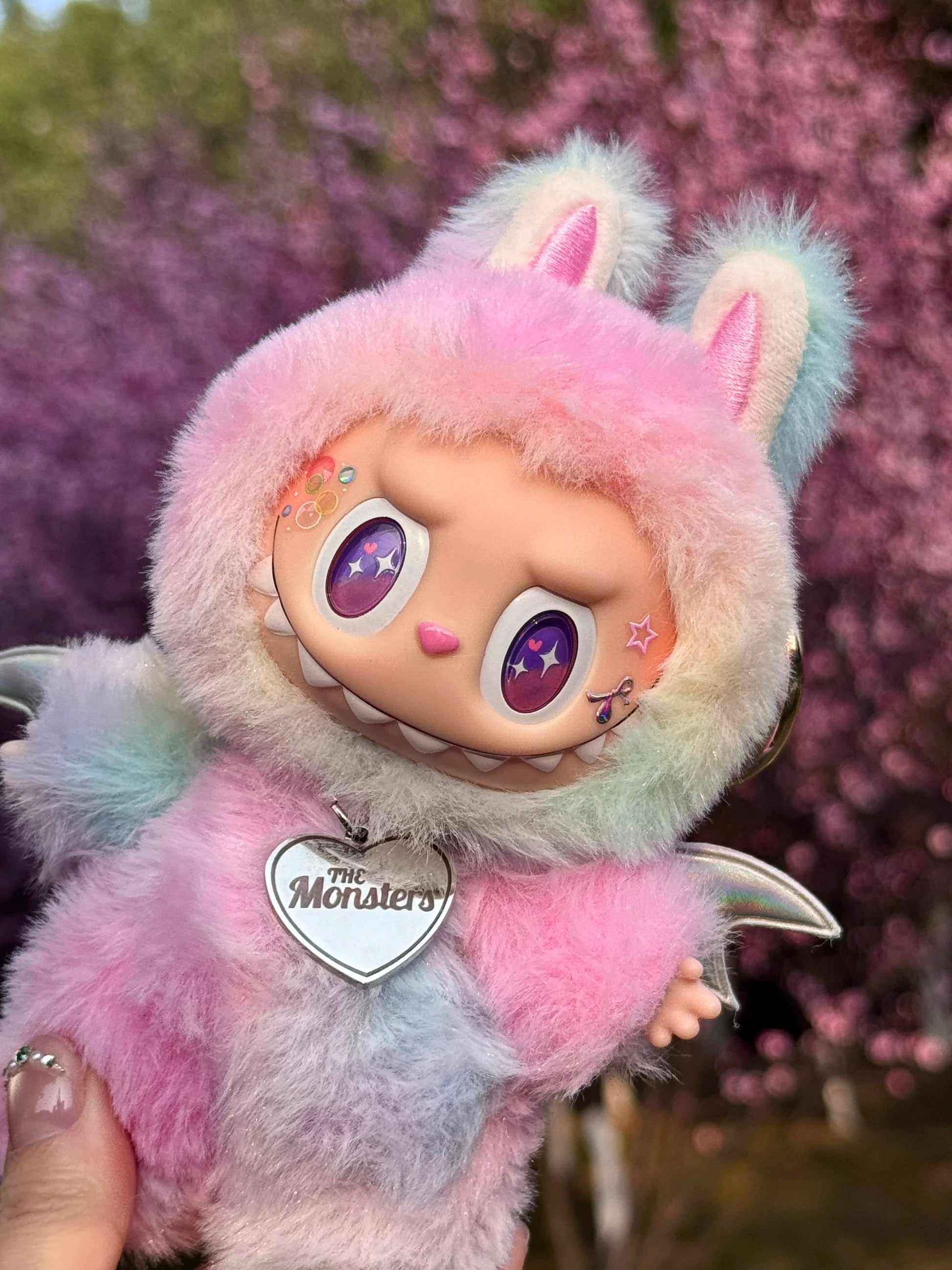 labubu dyed rainbow plush custom edition