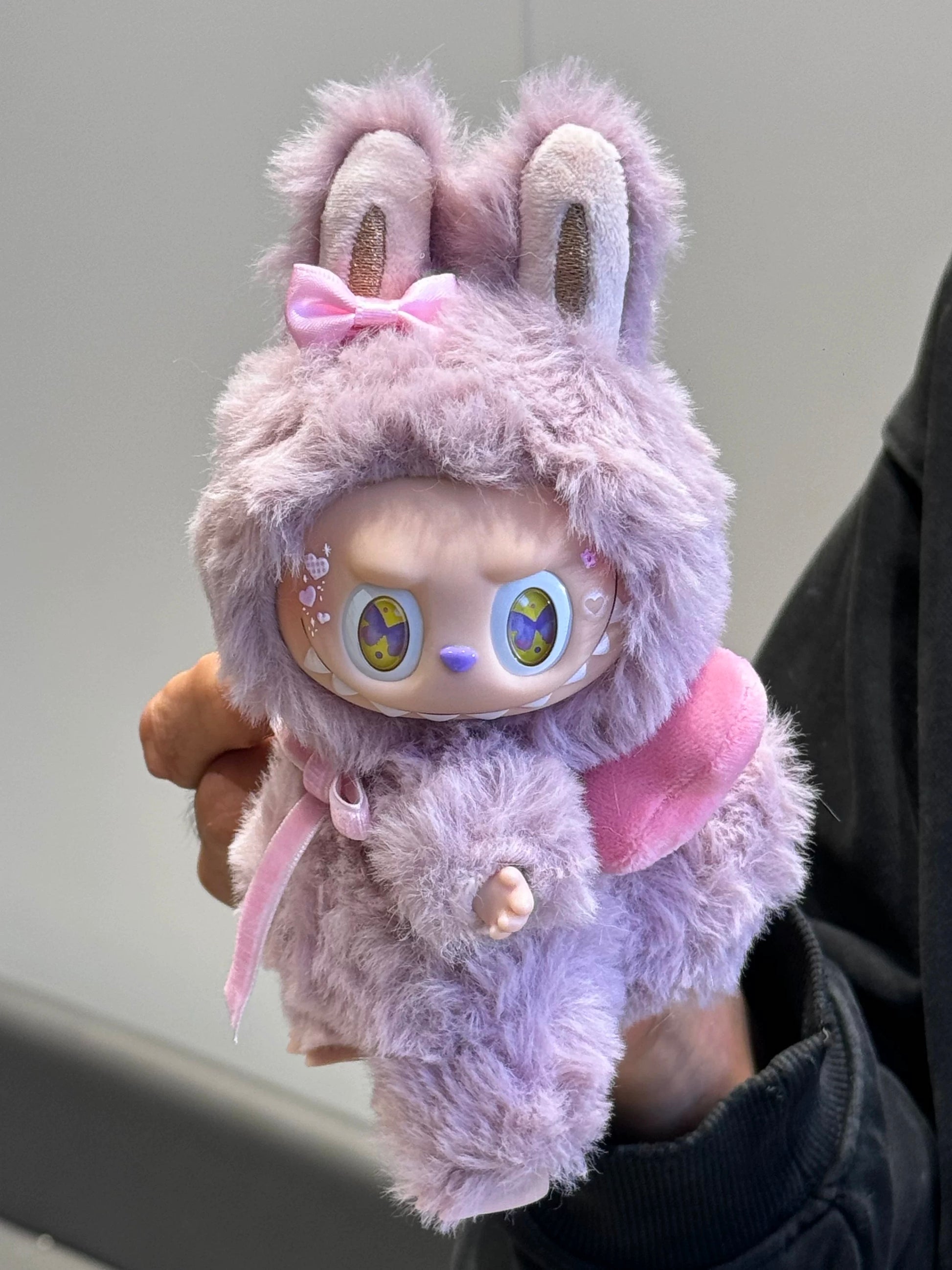 labubu kawaii plush with pastel fashion detail