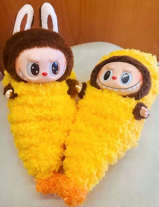 labubu shrimp tempura outfit for 17cm pop mart doll
