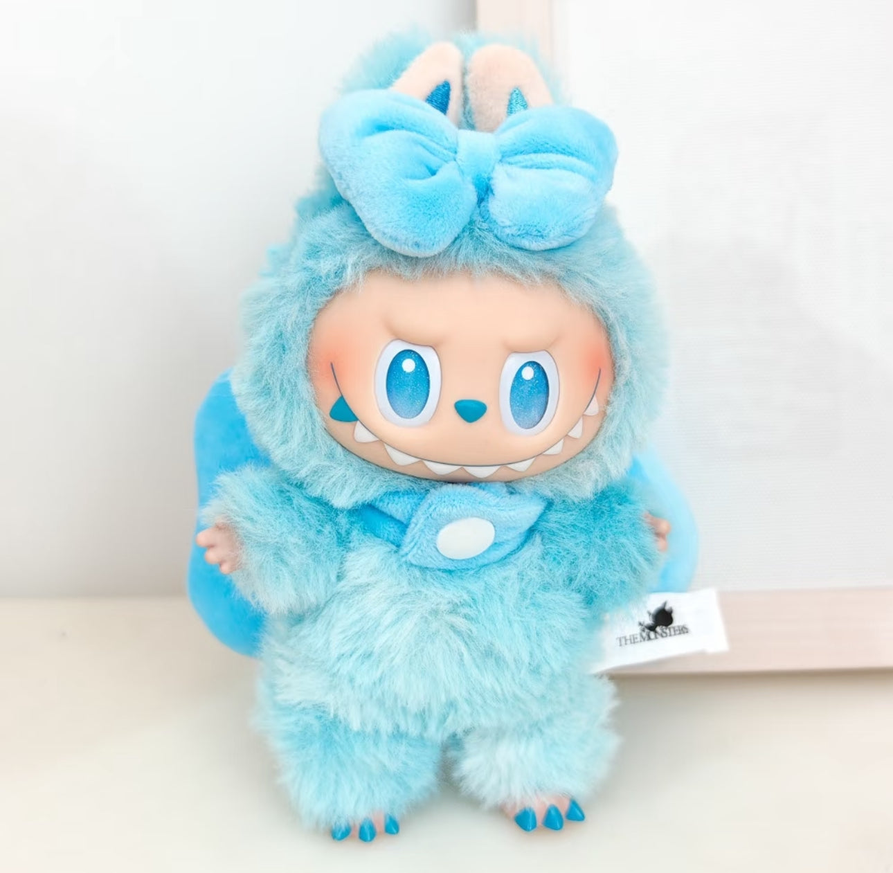 labubu plush toy outfit ribbon accessories set