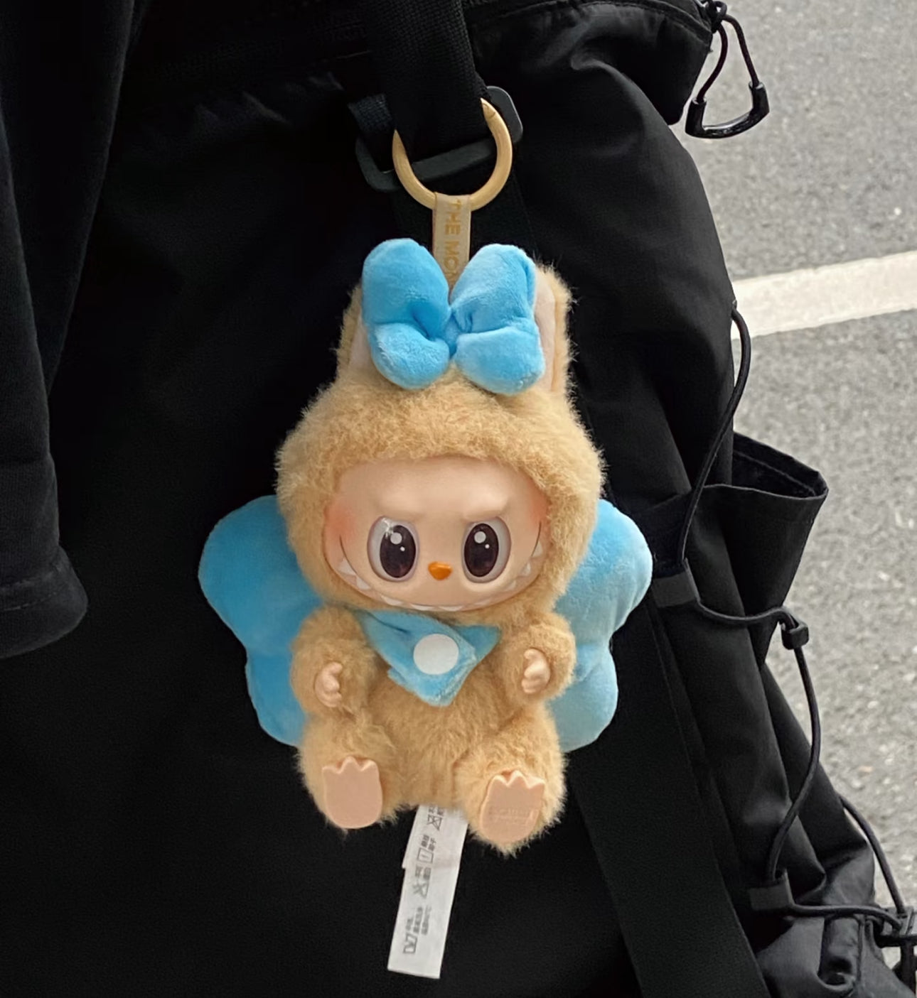 labubu handmade ribbon bow for 15cm -17cm labubu plush toy