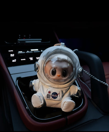 handmade labubu astronaut cosplay with galaxy pattern details