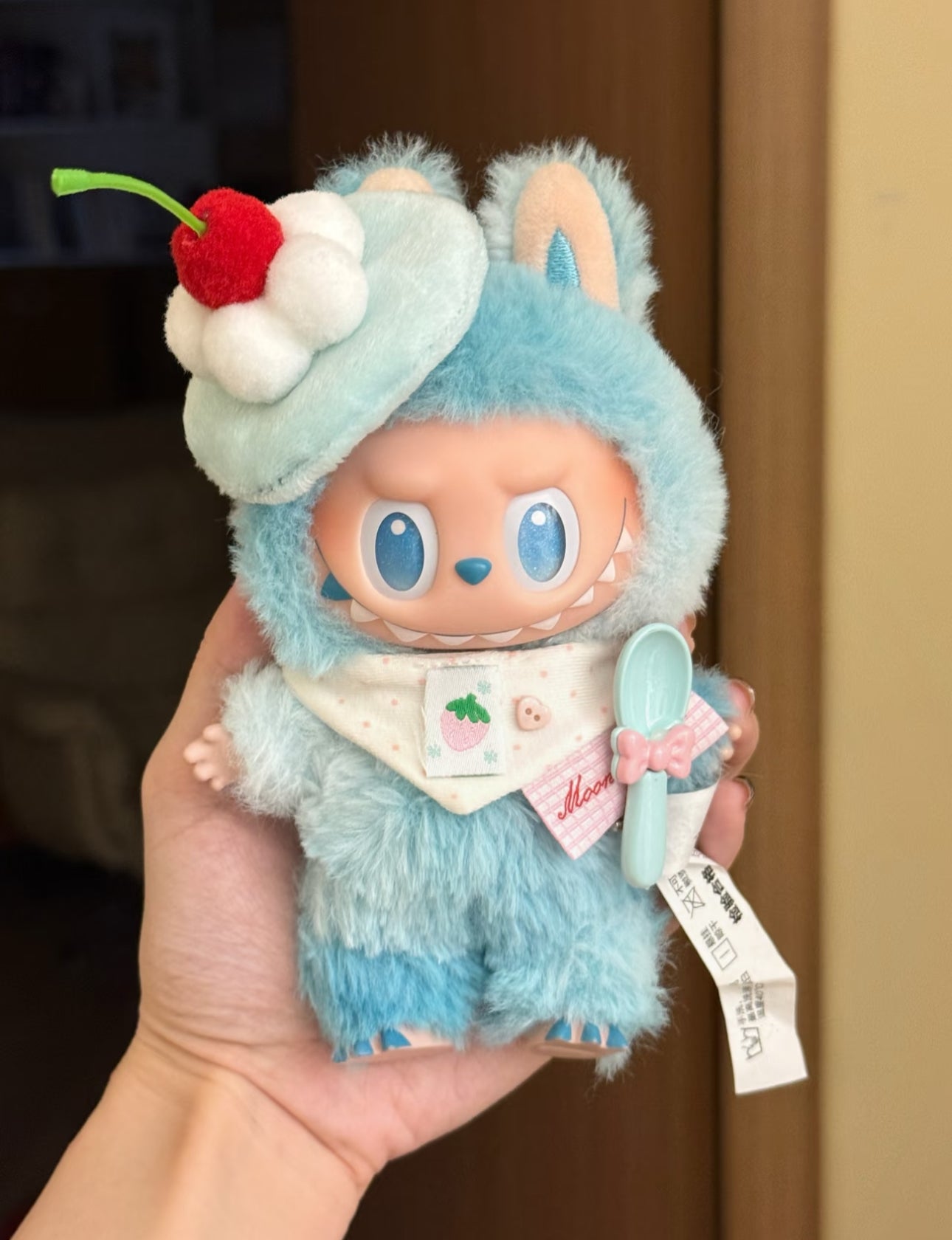 labubu outfit set with baking spoon accessory