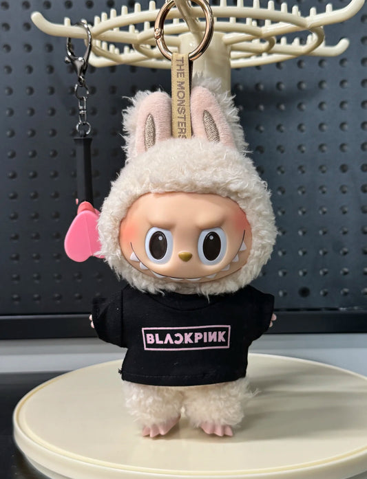 طقم ملابس لابوبس من 7 قطع، بدلات زرقاء أنيقة مصنوعة يدويًا مستوحاة من حفل كيبوب جي دراغون ماما