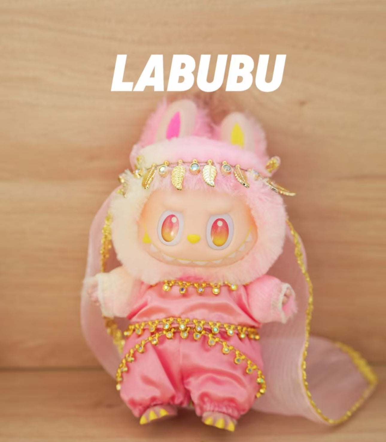 veil top and skirt doll fashion set for labubu