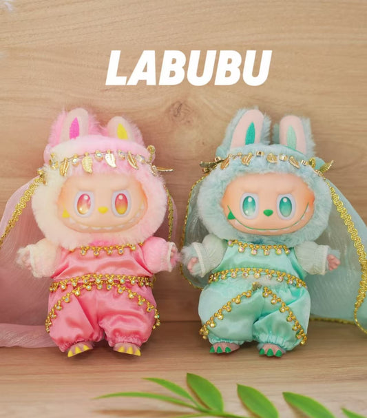 bollywood style handmade clothes for labubu 17cm doll
