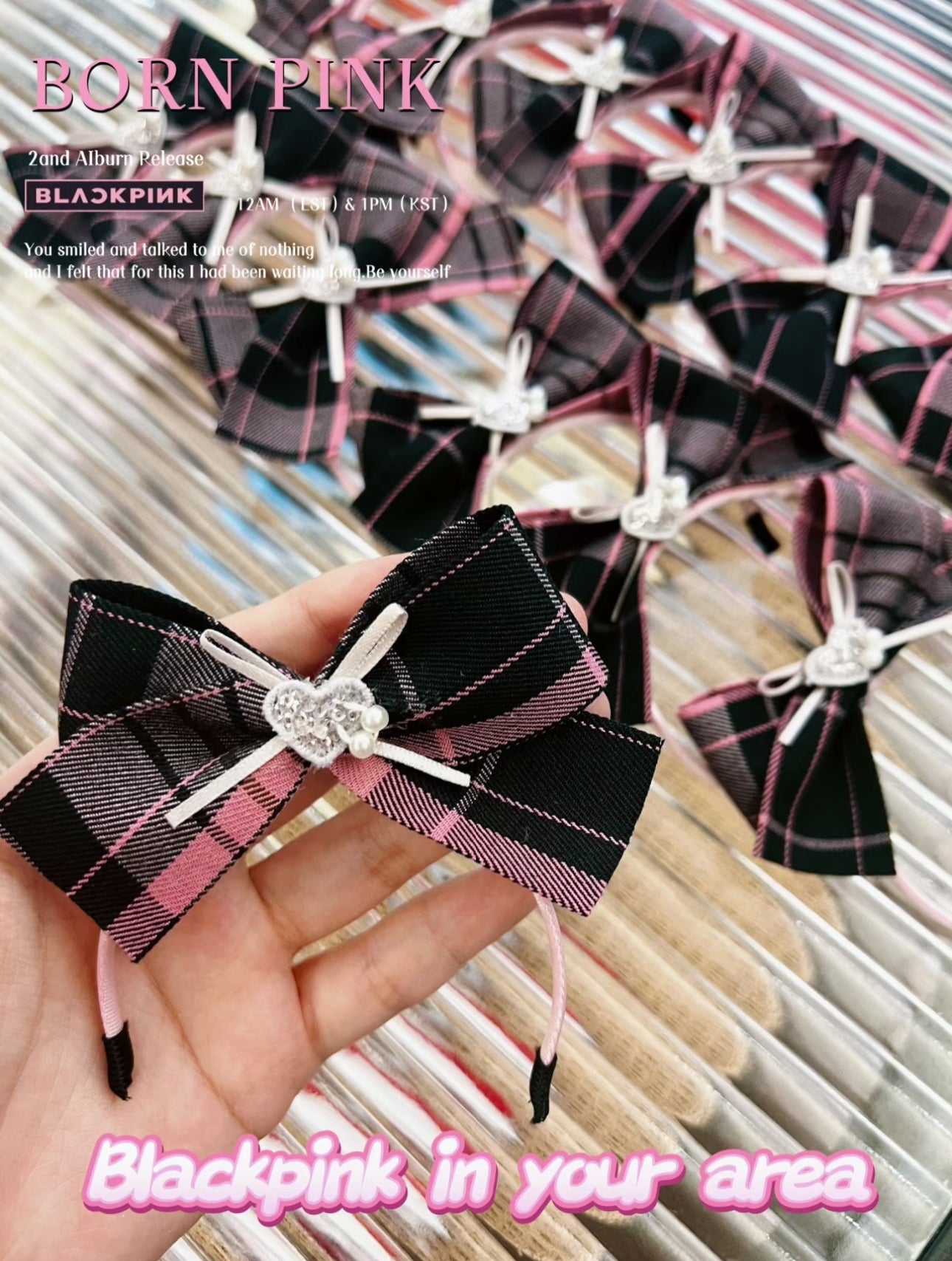 blackpink style labubu doll clothing headband