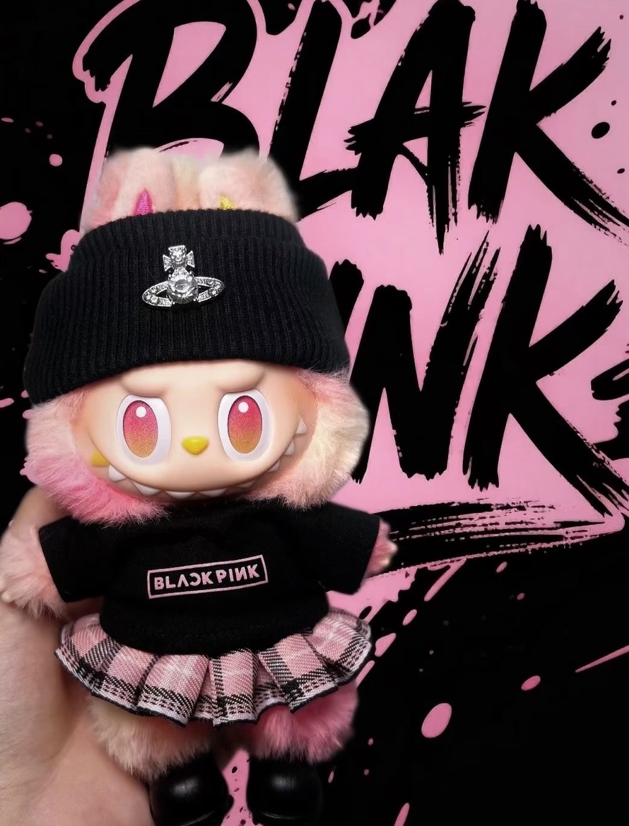 [Pre-Order] Labubu BLACKPINK‑Inspired K-Pop Star Outfit for 15–17 cm Dolls
