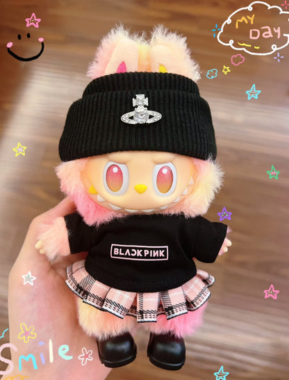 [Pre-Order] Labubu BLACKPINK‑Inspired K-Pop Star Outfit for 15–17 cm Dolls
