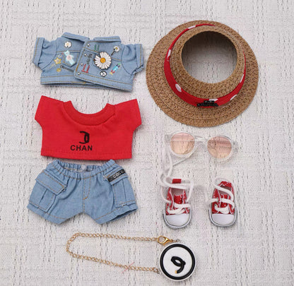[Pre-Order] 7-Piece Labubus Cowboy Outfits Set, Kpop G-Dragon Kwon JiYong 권지용 Concert Inspired Toy Handmade Clothing